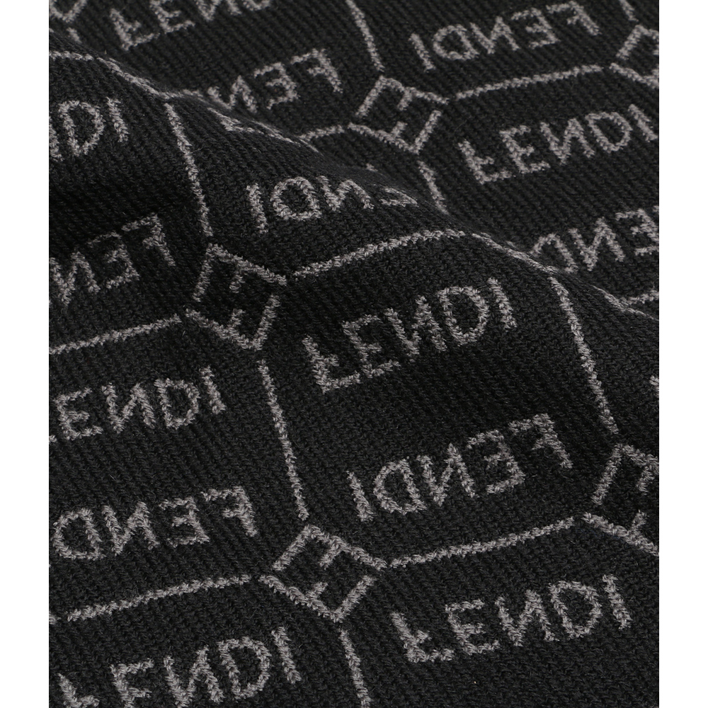 Fendi Pattern Muffler Handbag Black - image 2
